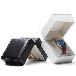 Low MOQ PU Leather Green Watch Box Custom Logo Luxury Watch Packaging Boxes Watch Gift Box