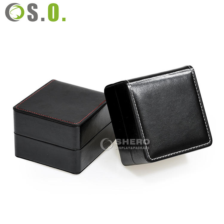 Custom Logo Watch Packaging Gift Box Brown Bule Velvet Watch Box