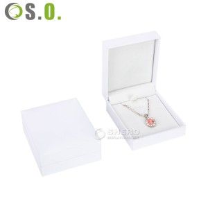 gioielli all'ingrosso classico similpelle anello orecchino collana braccialetto regalo contenitore di gioielli in plastica