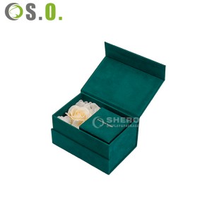 Cosmético de empaquetado de empaquetado de la caja de papel de la joyería del regalo, embalaje reciclado caja del cajón de envío con la manija