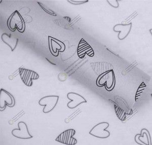 Kertas Tisu Pembungkus Kado Pencetakan Logo Merek Emas Kustom untuk Pengepakan