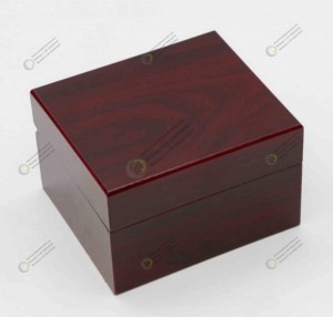 Hot Selling Custom Logo Luxury Smooth Brown Watch Gift Packaging Wooden Watch Box