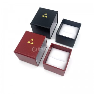 Роскошные оптовые свадебные раздвижные черные бумажные картонные подарочные упаковки с принтом индивидуального логотипа, браслет, ящик для ювелирных изделий, шкатулка