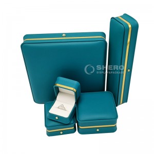 China Luxury Pu Leather Packaging Custom Made Jewelry Boxes For Ring Necklace Bangle