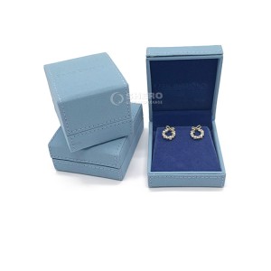 Atacado de couro PU embalagem de joias de luxo pulseira personalizada anel pulseira colar brincos caixas de embalagem embalagens de joias