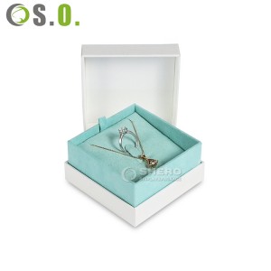 Printed logo white Jewelry bag with customized handles