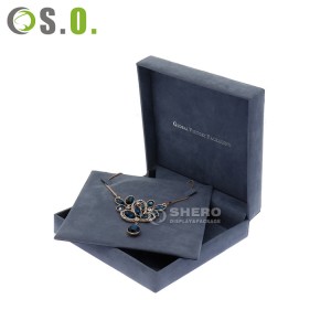 Emballage bijoux cadeaux boîtes à bijoux pour collier de perles et ensemble de velours de luxe boîte boucles d'oreilles Bracelet boîte à bijoux