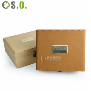 Роскошная коробка для часов из искусственной кожи, уникальный дизайн, горячая распродажа, квадратная, роскошная коробка для часов со светодиодной подсветкой