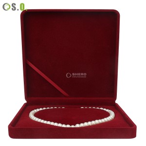 Customized Luxury Velvet Finish Jewelry Jewellery Box Sets For Earring Pearl Ring Box Packaging Jewelry