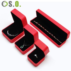Novo design de luxo personalizado pu couro display ocidental jóias anel pulseira caixas