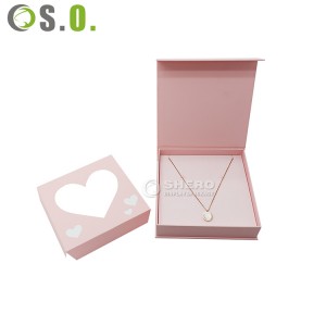 Картонный ящик, ожерелье, серьги, браслет, кольцо, подарочная бумажная упаковка на заказ, шкатулка для драгоценностей