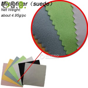 Tissu en microfibre personnalisé pour polissage de bijoux, vêtements de nettoyage en microfibre