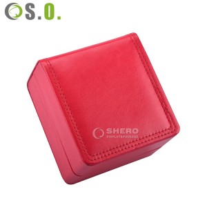 High End New Design Pu Leather Watch Bangle Boxes Customized Jewelry Package With Logo