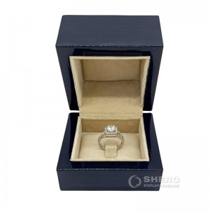 Custom plastic and paper jewelry gift box for high-end ring jewelry package