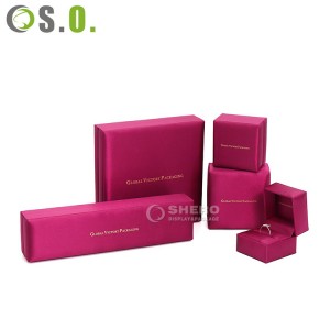 China Manufactory storage plastic blue gift jewelry advertising packing display lcd ring jewellery box