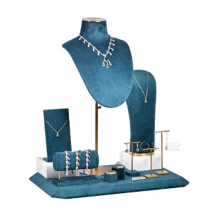 Set completo di espositori per gioielli, display per scaffali con ciondoli all'ingrosso, set di vetrine per espositori
