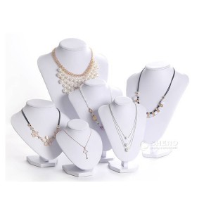 Manufacturer Jewelry Necklace Brushed Pu Leather Bust Display Guangzhou Shero