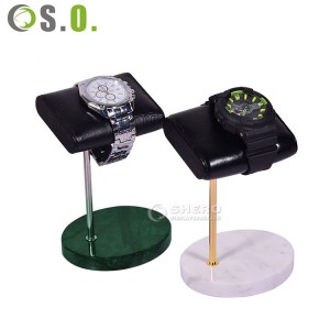 Fabriek metalen Mabel PU armband armband houder standaard aangepaste horloge displaystandaard