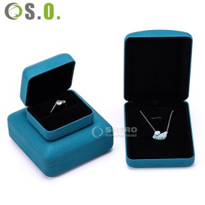 Luxury Jewelry Box For Pendant Iron Velvet Jewelry Gift Box And Set Boxes Customized Logo Manufacturer Direct Sale
