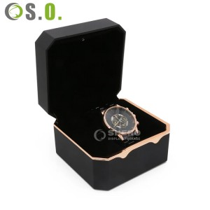Embalagem de pingente de luxo levou luz pulseira de jóias caixa de relógio embalagem de luz caixa de jóias led