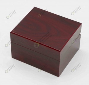 Горячая продажа с логотипом, роскошные гладкие коричневые часы, подарочная упаковка, деревянная коробка для часов