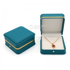 China Luxury Pu Leather Packaging Custom Made Jewelry Boxes For Ring Necklace Bangle