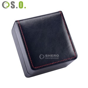 High End New Design Pu Leather Watch Bangle Boxes Customized Jewelry Package With Logo