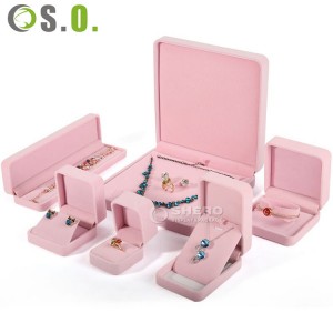 Cajas de joyería de regalo de embalaje para joyería, collar y juego de terciopelo de lujo, caja para pendientes, pulsera, caja de joyería