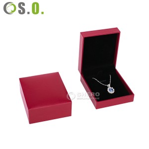 Оптовая продажа ювелирных изделий классический кожзам кольцо серьги ожерелье браслет подарочная пластиковая шкатулка для драгоценностей