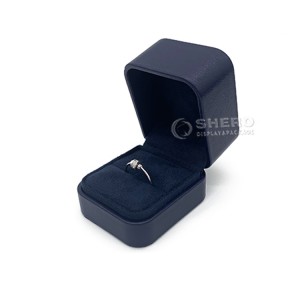 Custom LOGO Small Velvet Luxury Display Leather Jewelry Box For Ring Bracelet Necklace Pendant
