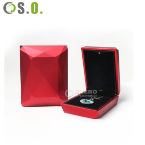 Wholesale Custom Romantic Jewelry Display Gift Packaging Luxury Ring Box With LED Light
