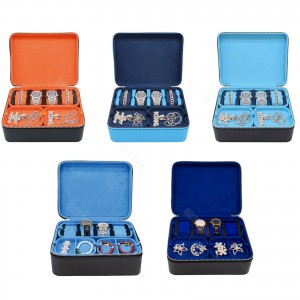 PU Leather Storage Box Multi Function Portable Jewelry Boxes travel jewelry case Big Jewelry box