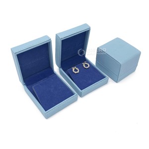 Grosir Kulit PU Kemasan Perhiasan Mewah Kustom Bangle Cincin Gelang Kalung Anting Kotak Kemasan Kemasan Perhiasan