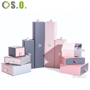 New Design Pull Out Jewelry Paper Packaging Box For Ring Necklace