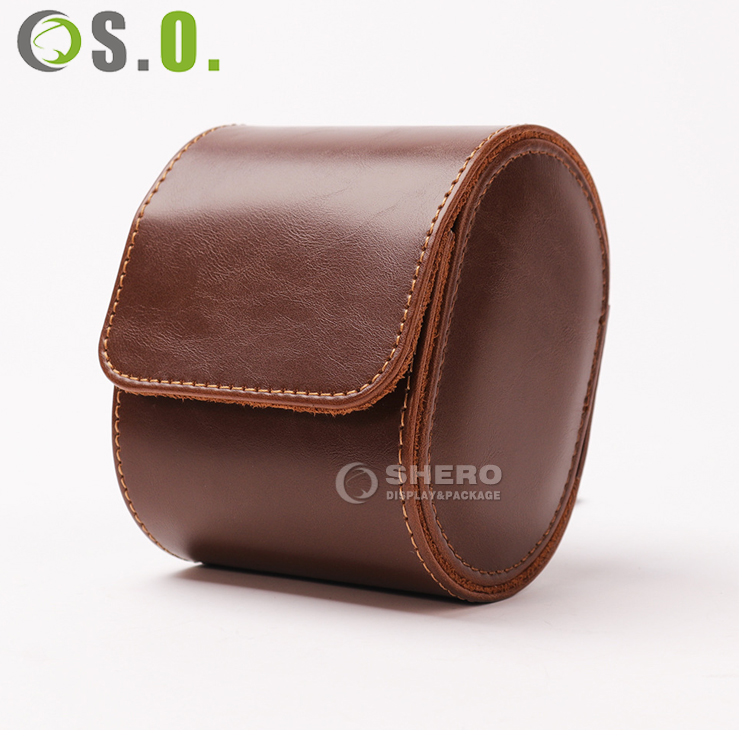 Customized PU Leather Single Watch Box Packaging