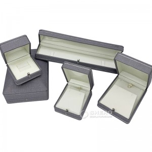 Shero luxo personalizado caixa de couro embalagem de jóias com bloqueio cetim veludo caixas de jóias pessoais pacote