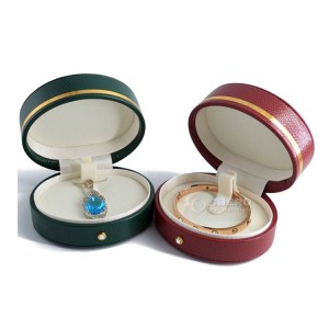 Kotak penyimpanan pengatur perhiasan buatan hadiah kulit Pu mewah terlaris untuk cincin anting
