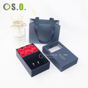 Custom Logo Necklace Jewelry Packaging Set Boxes Flower Box