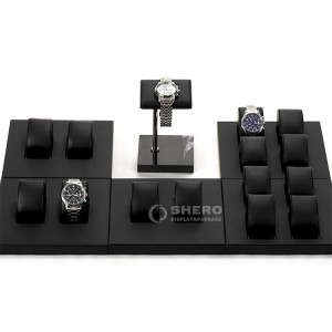 Shero Luxury Watch Metal Stand Display Pillow Jewelry Display Rack for Window Showcase