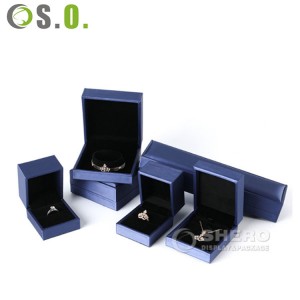 Scatole di pendente dell'anello di promozione di vendita calda Contenitore di gioielli braccialetto di cuoio rosso antico dell'unità di elaborazione