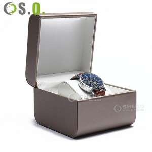 Luxo personalizado anel colar pingente pulseira brinco relógio couro do plutônio veludo caixa de jóias embalagem com logotipo