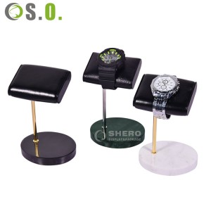 Fabrik-Metall-Mabel-PU-Armband-Armband-Halter-Ständer, kundenspezifischer Uhren-Ausstellungsstand