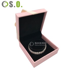 Мануфактура хранения пластиковый синий подарок ювелирные изделия реклама упаковка дисплей кольцо шкатулка для драгоценностей