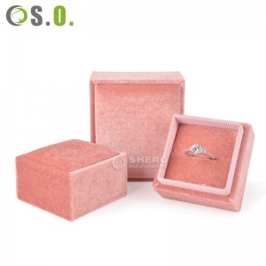 New jewelry box Necklace Pendant ring packaging Box custom wedding velvet travel ring box