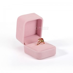 Wholesale Custom Square Velvet Jewelry Packaging Box Ring Necklace Bracelets Bangle Jewellery Box