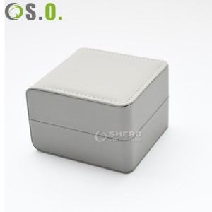 High End New Design Pu Leather Watch Bangle Boxes Customized Jewelry Package With Logo