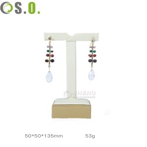 China Wholesale Custom Show Pu kulit Kalung Tempat Perhiasan Liontin Kalung Display Stand