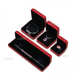 Boîte de paquet d'emballage de bijoux menée par voyage de pendentif de boucle d'oreille de luxe pour l'anneau