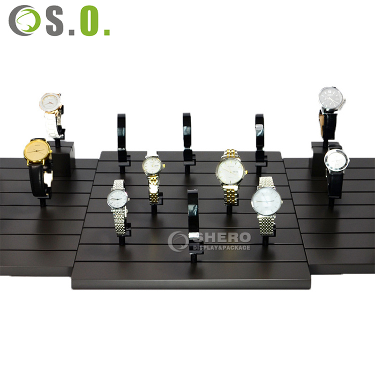 Shero Beat Sales Hàng mới về Đồng hồ acrylic sang trọng Hiển thị quầy đứng Logo tùy chỉnh (1)