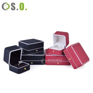 Shero – boîtes à bagues en cuir Pu, haut de gamme, pendentif, usine, boîte à bijoux en cuir Pu, pour cadeau